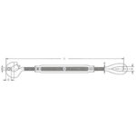 U.S. EYE& JAW TURNBUCKLE