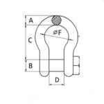 SQUARE HEAD PIN ANCHOR SHACKLES