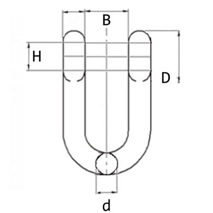 J Shackles Commercial Standard “D” Type (chain accessories)