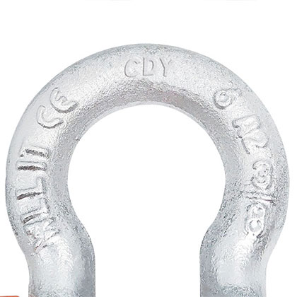 U.S. BOLT SHACKLES WITH SAFETY PIN Bolt-type anchor shackles with cotter pin