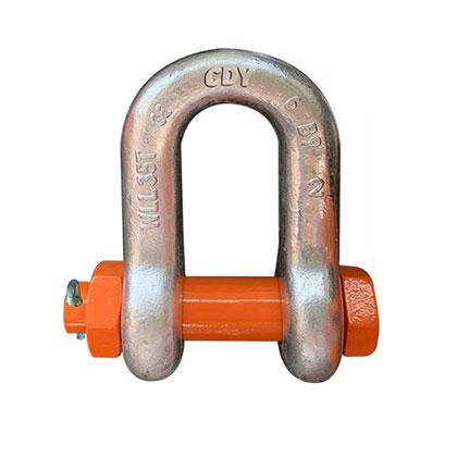 U.S. BOLT SHACKLES WITH SAFETY PIN Bolt-type chain shackles with cotter pin