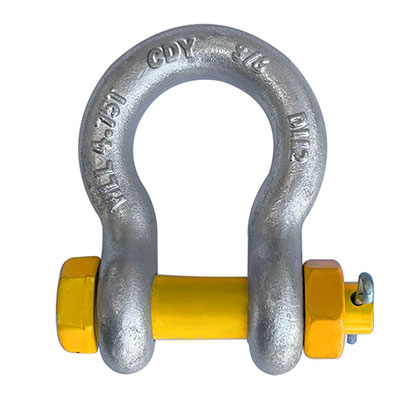 GRADE S BOW SHACKLES WITH SAFETY PINS